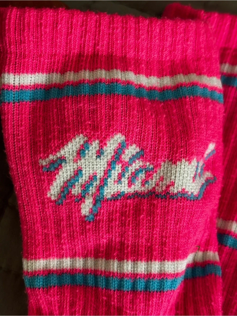 Miami Crew Socks 2 Pairs Unisex SZ M